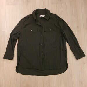 ZARA | Button Up Blouse Long Sleeve Shirt | Sz. L